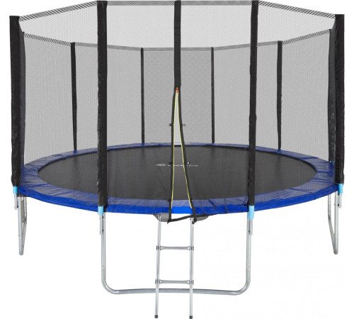 Батут Tectake Garfunky з зовнішньою сіткою 14 футів 427 см синій Батут Tectake Garfunky з зовнішньою сіткою 14 футів 427 см синій