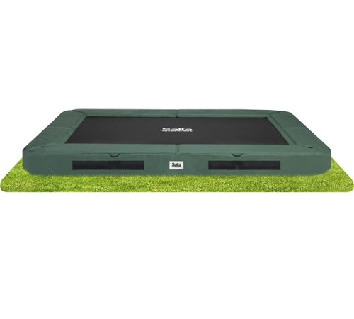 Батут Salta Premium Ground без сітки 214 x 153 см зелений
