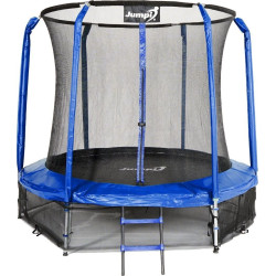 Батут Jumpi Maxy Comfort з внутрішньою сіткою 244 см синій