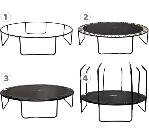 Батут садовий SkyFlyer TR0036 з внутрішньою сіткою 14 FT 426 см