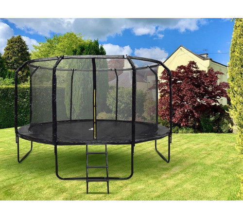 Батут SkyFlyer TR0036 з внутрішньою сіткою 14 футів 426 см чорний