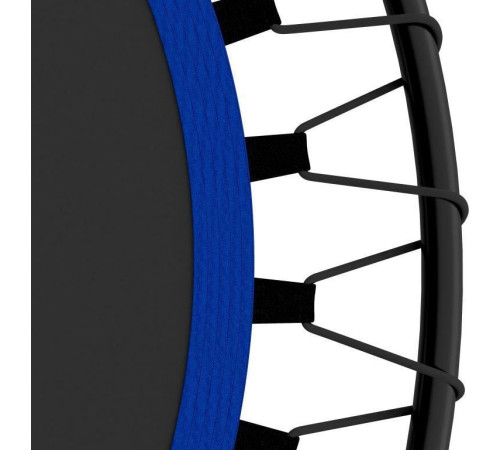 Батут для фітнесу Physionics JG868773 з поручнем 5 футів 101 см чорно-синій