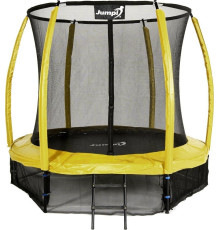 Садовий батут Jumpi Maxy Comfort Plus з внутрішньою сіткою 8,5 FT 252 см жовтий