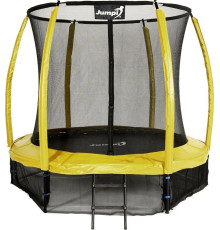 Батут Jumpi Maxy Comfort Plus з внутрішньою сіткою 8,5 футів 252 см жовтий