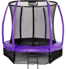 Батут Jumpi Maxy Comfort Plus з внутрішньою сіткою 8,5 футів 252 см фіолетовий