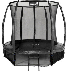 Батут Jumpi Maxy Comfort Plus з внутрішньою сіткою 8,5 футів 252 см чорний
