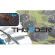 Батут THUNDER INSIDE ELITE з внутрішньою сіткою 6 футів 183 см чорно-блакитний