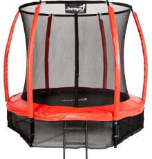 Садовий батут Jumpi Maxy Comfort Plus з внутрішньою сіткою 8,5 FT 252 см червоний