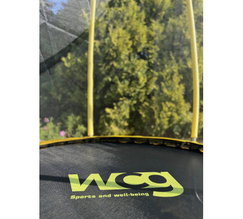 Батут WCG 0603 з внутрішньою сіткою 6 футів 187 см жовтий