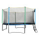 Батутна захисна сітка inSPORTline 430cm + 8 полюсів