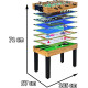 Ігровий стіл 12в1 дитячий і дорослий + МДФ 105х57х71см + Настільний футбол Аерохокей Більярд Настільний теніс Шахи Боулінг
