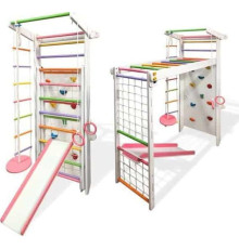 Дитячий ігровий майданчик Babygame Plus, біло-рожевий