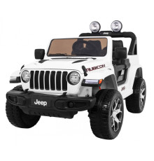 Дитяча акумуляторна машинка Jeep Wrangler Rubicon Біла