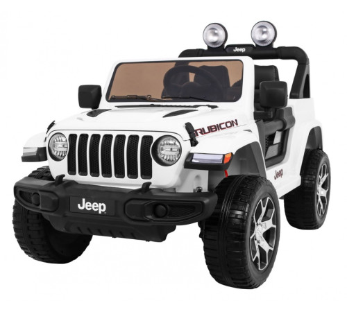 Дитяча акумуляторна машинка Jeep Wrangler Rubicon Біла