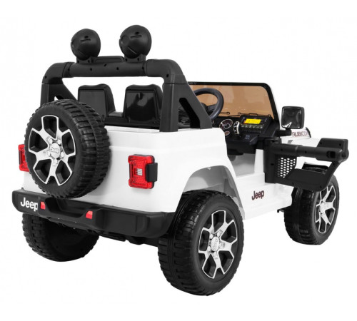 Дитяча акумуляторна машинка Jeep Wrangler Rubicon Біла