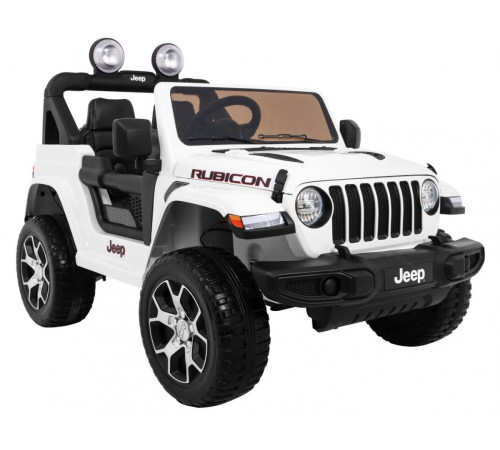 Дитяча акумуляторна машинка Jeep Wrangler Rubicon Біла