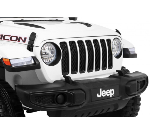 Дитяча акумуляторна машинка Jeep Wrangler Rubicon Біла