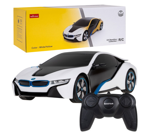 Модель BMW i8 RASTAR 1:24 Змінний колір кузова + світлодіодні фари + 2,4 ГГц пульт дистанційного керування