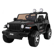 Дитяча акумуляторна машинка Jeep Wrangler Rubicon Чорна