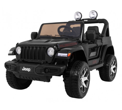 Дитяча акумуляторна машинка Jeep Wrangler Rubicon Чорна