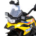 Дитячий акумуляторний мотоцикл BMW F850 GS Жовтий + Опорні колеса + Аудіо LED + Free Start + EVA