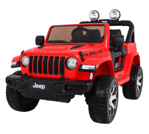 Дитяча акумуляторна машинка Jeep Wrangler Rubicon Червона