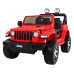 Дитячий Jeep Wrangler Rubicon на акумуляторі Червоний + Пульт + Радіо MP3 LED + Колеса EVA