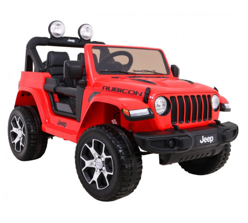 Дитяча акумуляторна машинка Jeep Wrangler Rubicon Червона