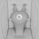 Крісло-гойдалка Lionelo IRIS GREY CONCRETE