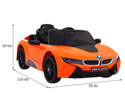 Дитяча акумуляторна машинка BMW I8 Lift Car Помаранчева