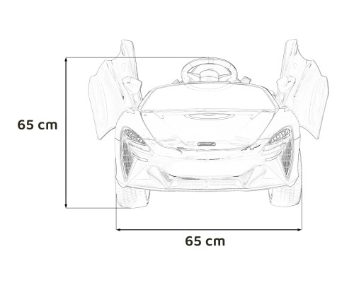 Дитячий McLaren Artura на акумуляторі Red + 4x4 Drive + Пульт + Free Start + EVA + Audio LED