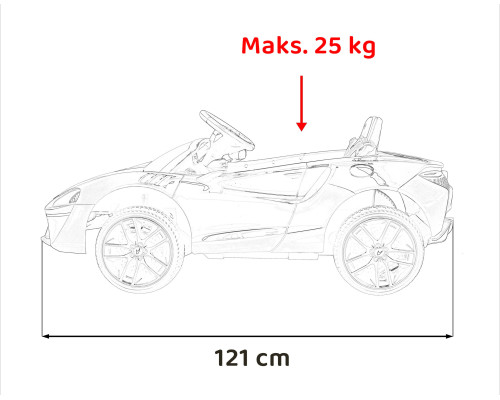 Дитячий McLaren Artura на акумуляторі Red + 4x4 Drive + Пульт + Free Start + EVA + Audio LED