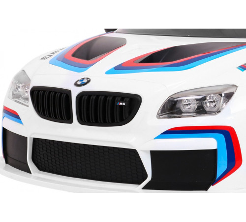 Дитяча акумуляторна машинка BMW M6 GT3 Біла