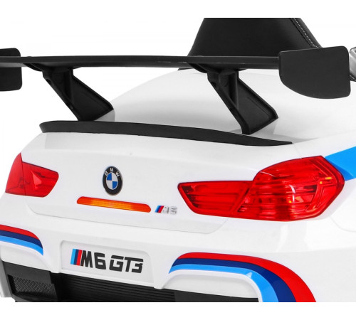 Дитяча акумуляторна машинка BMW M6 GT3 Біла