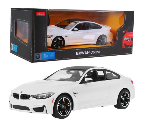 BMW M4 Coupe білий RASTAR модель 1:14 Авто на дистанційному керуванні + пульт 2,4 ГГц