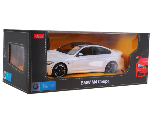 BMW M4 Coupe білий RASTAR модель 1:14 Авто на дистанційному керуванні + пульт 2,4 ГГц