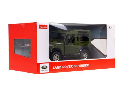 Land Rover Defender зелений RASTAR модель 1:14 Пульт автомобіля + Пульт 2,4 ГГц + Двері відкриваються вручну