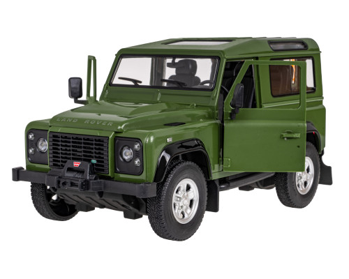 Land Rover Defender зелений RASTAR модель 1:14 Пульт автомобіля + Пульт 2,4 ГГц + Двері відкриваються вручну