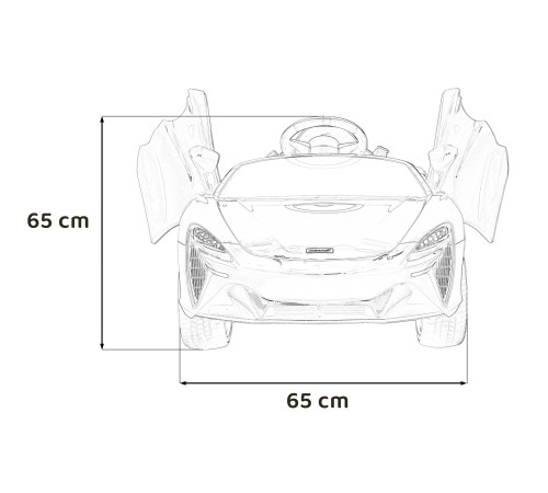 Дитяча акумуляторна машинка Дитячий McLaren Artura Помаранчева