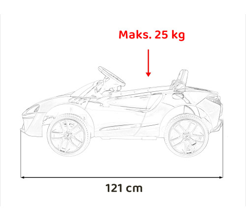 Дитяча акумуляторна машинка Дитячий McLaren Artura Помаранчева