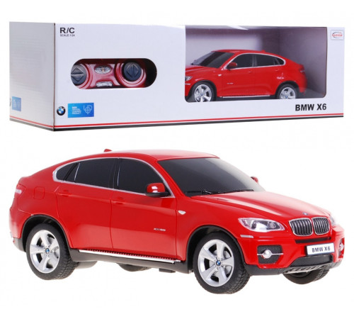 BMW X6 червоний RASTAR модель 1:24 Позашляховик на дистанційному керуванні + пульт BMW X6 червоний RASTAR модель 1:24 Позашляховик на дистанційному керуванні + пульт