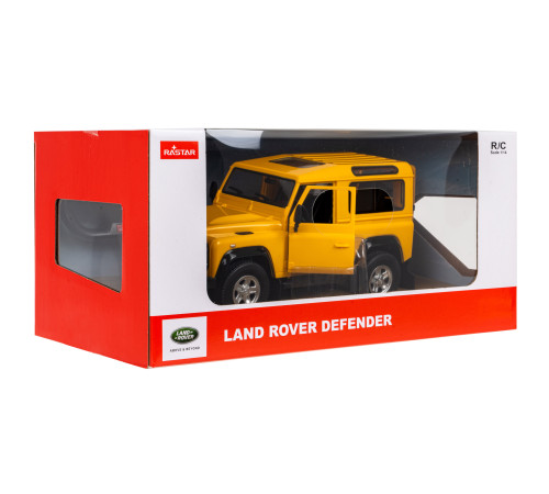 Land Rover Defender жовтий RASTAR модель 1:14 Пульт авто + Пульт 2,4 ГГц + Двері відкриваються вручну