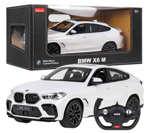 BMW X6 M білий RASTAR модель 1:14 Авто на дистанційному керуванні + пульт 2,4 ГГц BMW X6 M білий RASTAR модель 1:14 Авто на дистанційному керуванні + пульт 2,4 ГГц