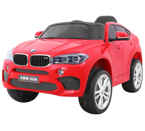 Дитяча акумуляторна машинка BMW X6M Червона