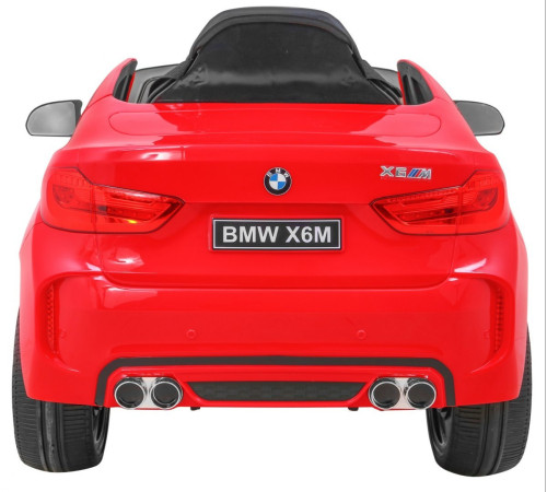 Дитяча акумуляторна машинка BMW X6M Червона