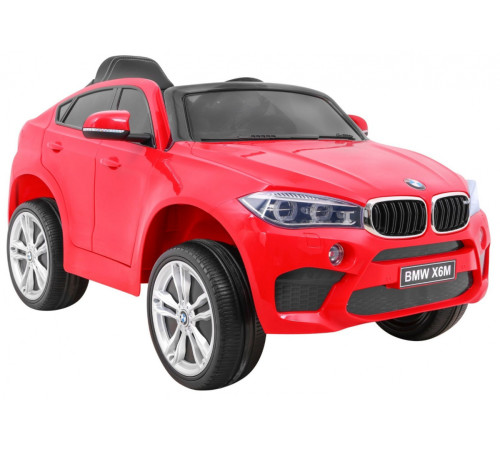 Дитяча акумуляторна машинка BMW X6M Червона