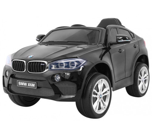 Дитяча акумуляторна машинка BMW X6M Чорна