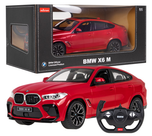 BMW X6 M червоний RASTAR модель 1:14 Автомобіль на дистанційному керуванні + пульт 2,4 ГГц BMW X6 M червоний RASTAR модель 1:14 Автомобіль на дистанційному керуванні + пульт 2,4 ГГц
