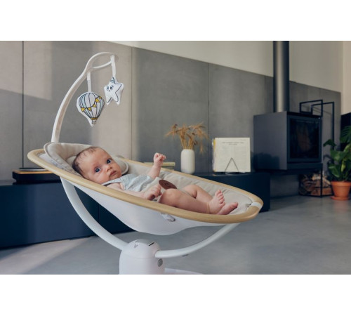 Крісло-гойдалка Lionelo OLIVIA BEIGE NATURAL Крісло-гойдалка Lionelo OLIVIA BEIGE NATURAL