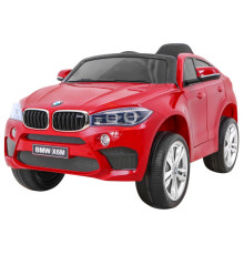 Дитяча акумуляторна машинка BMW X6M Червона